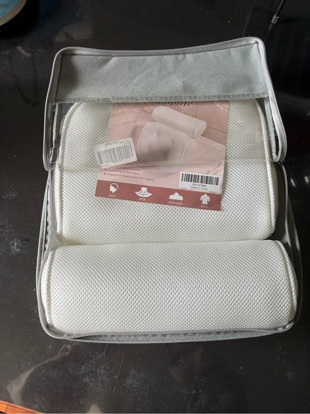 White Samplife Bath Pillow